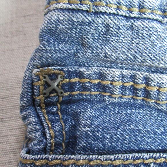 Axel Jeans Mens Size 34x32 Blue Relaxed Straight Denim Biker Cowboy Western - Picture 3 of 16